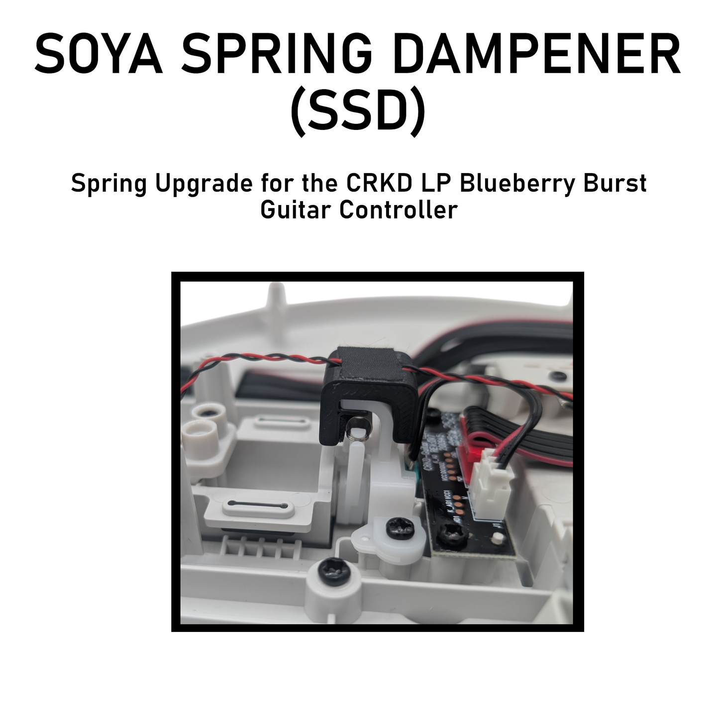 Soya Spring Dampener - Strum Spring Upgrade for CRKD LP Blueberry Burst Guitar Controllers