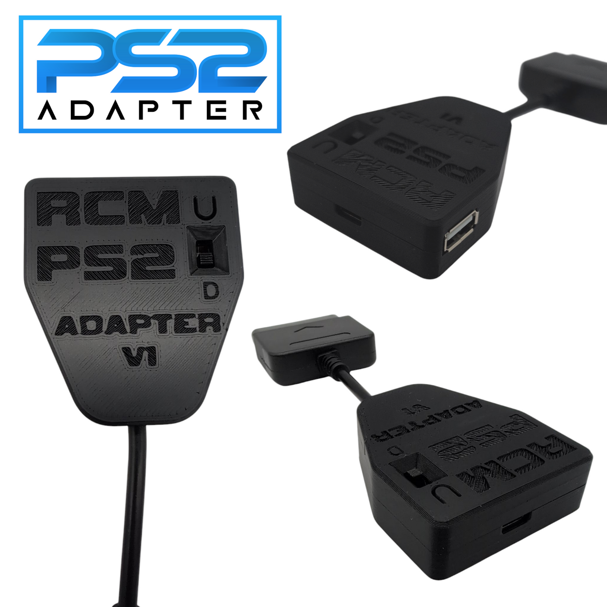 PS2 to USB Adapter for Guitar, Drum, Dancepad, and Gamepad Controllers ...