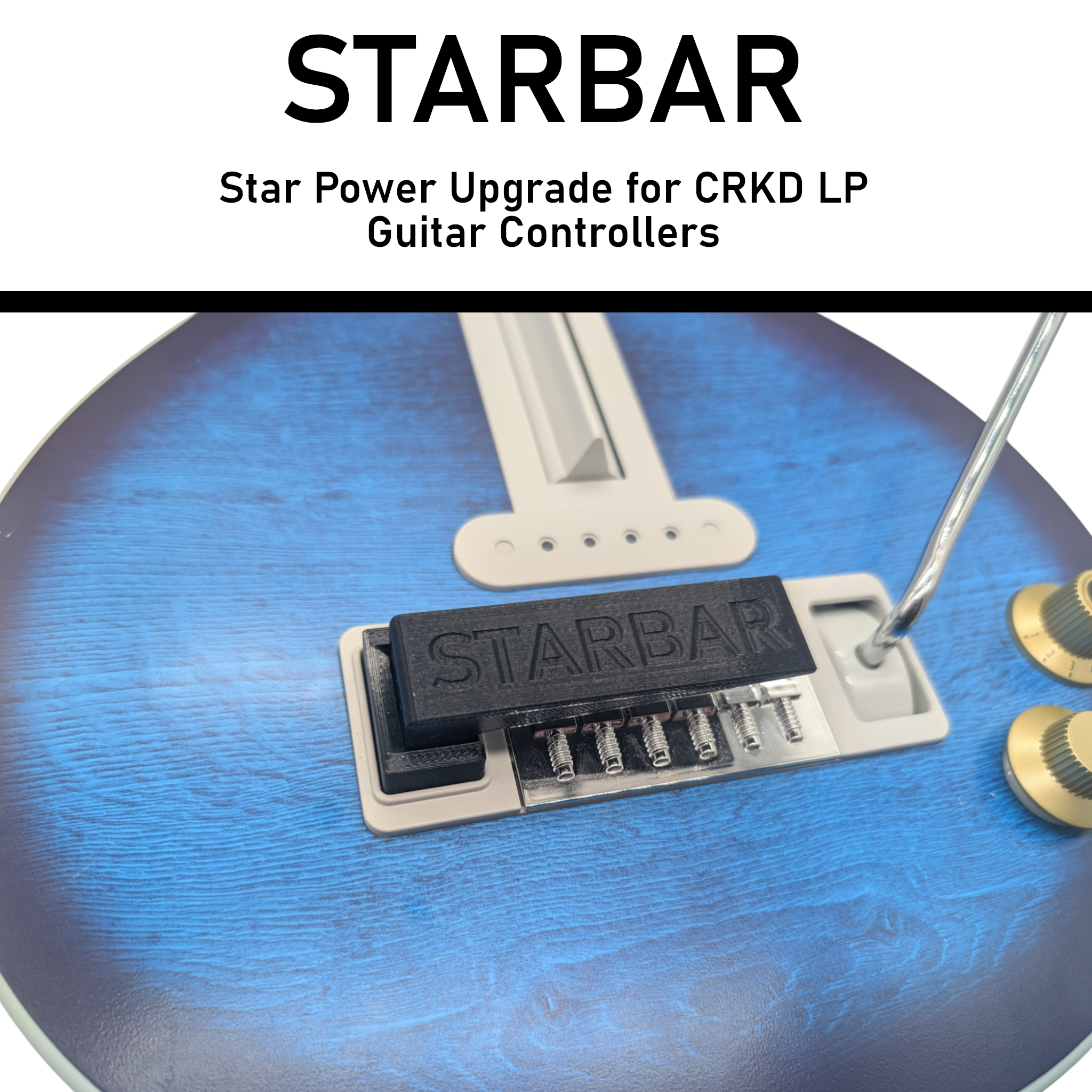 StarBar Star Power Button Upgrade for CRKD LP Guitar Controllers ...